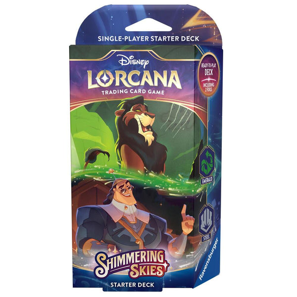 Starter Deck (Emerald & Steel) - Shimmering Skies (Disney Lorcana - Ravensburger)