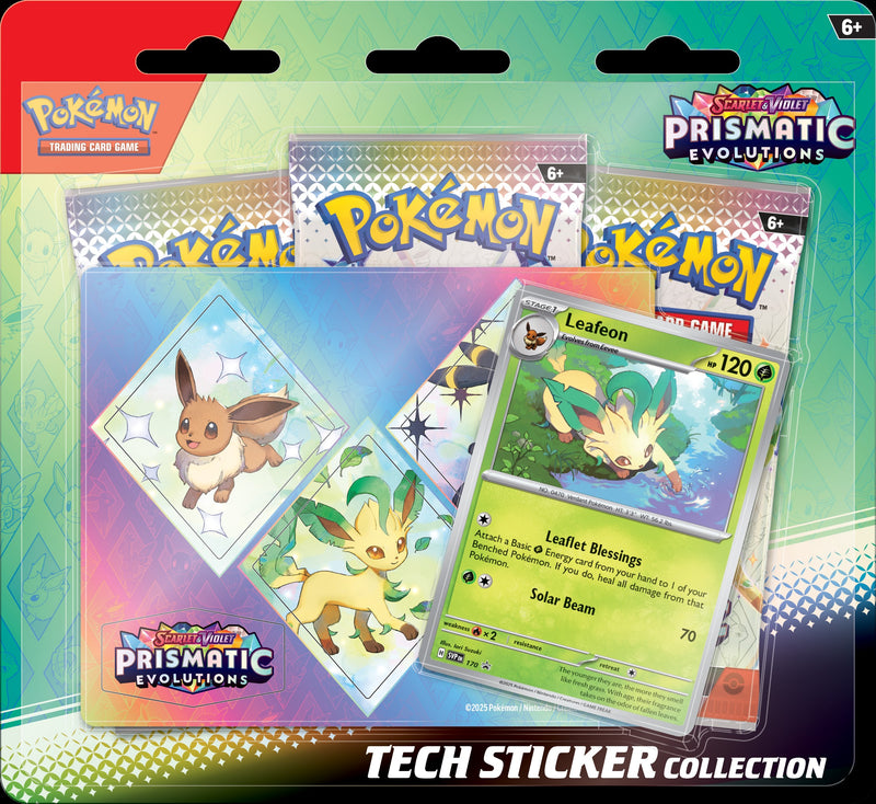 Pokémon Prismatic Evolutions Tech Sticker Collection